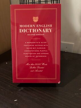 Modern English Dictionary - Red Hardcover Jewelry Box